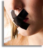 Confidentiality employee lips are sealed