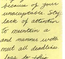 employee warning letter