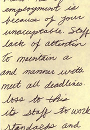 employee warning memo