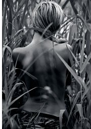 woman photographed from back