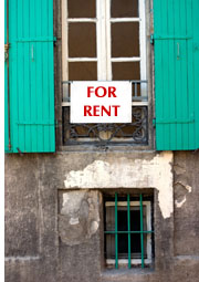 House for Rent house rental notice on wall