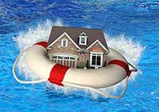 Lease Extension house in life belt on sea