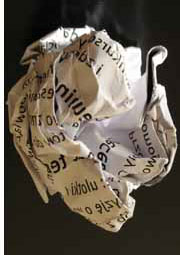 crumpled paper