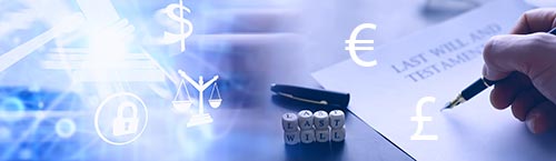 Revoke International Will will with currencies and law symbol