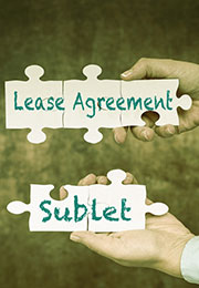 Sublet Lease Agreement lease agreement and sublet signs