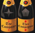 copied sparkling wine